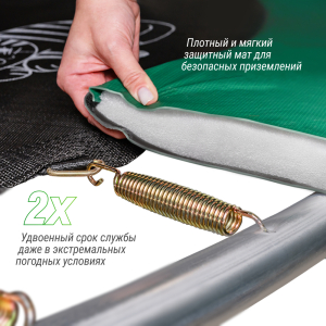 Батут UNIX line Supreme Game 10 ft (blue) TRUSUG10BL