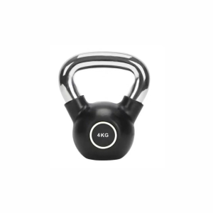 Гиря обрезиненная с хромированной рукояткой 4 кг UltraGym UG-AS1009
