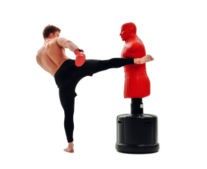 Манекен DFC Boxing Punching Man-Heavy c регулировкой высоты TLS-AR (красный)