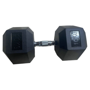 Обрезиненная гексагональная гантель INEX Hex Dumbbell 40 кг