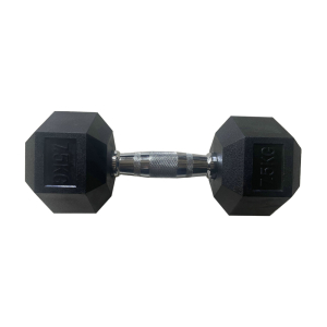 Обрезиненная гексагональная гантель INEX Hex Dumbbell 7 кг