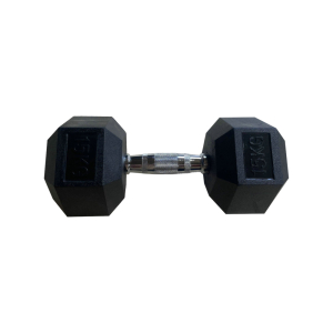 Обрезиненная гексагональная гантель INEX Hex Dumbbell 8 кг