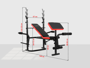 Скамья силовая со стойками Unix Fit Bench 120P