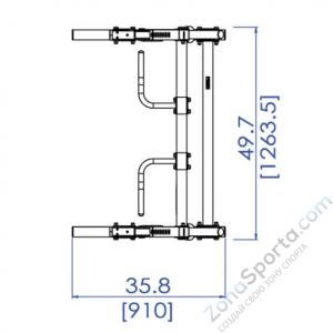 Стойка силовая Half Rack Powertec WB-HR14 Black