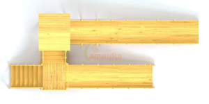 Зимняя горка Савушка Зима Wood 7/2